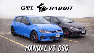 2019 VW GTI Rabbit Review  DSG vs Manual GTI vs Everything [upl. by Dwyer]