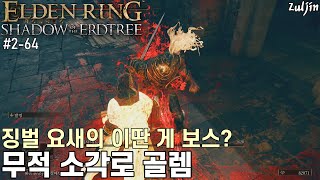 엘든 링 황금 나무의 그림자 QHD 264 렐라나의 성 옆길로 낙엽의 단에게 갈 때 지나갔던 그 징벌 요새 탐험😁 당황스런 흑기사 에드레드 보스전과 영문을 모르겠는 소각로 골렘 [upl. by Reinnej292]