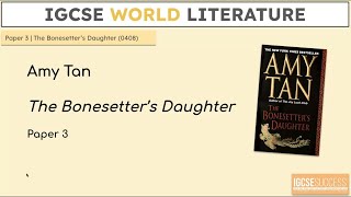 WORLD LITERATURE 0408  PAPER 3  The Bonesetters Daughter Top 10 Quotations for Ruth amp LuLing [upl. by Jorie]