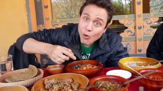 Best Bhutanese Food  FEAST of Bhutan Dishes  Fermented YAK Cheese Day 12 [upl. by Cyprus]