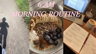 6 AM MORNING ROUTINE  a realistic morninglog  thatgirl [upl. by Sik547]