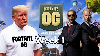 Presidents Play OG Fortnite with Celebrities Supercut Week 1 [upl. by Emelina]