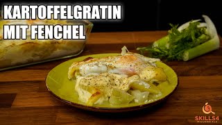 Kartoffelgratin mit Fenchel [upl. by Etteuqal688]