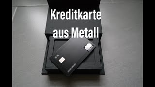 Kreditkarte aus Metall  Unboxing Deutsch N26 Metal [upl. by Yrrap]