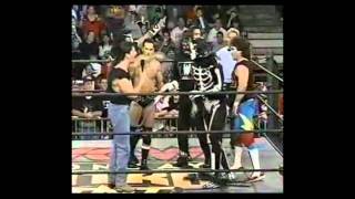 La Parka Joins LWO  WCW [upl. by Akcimahs]