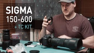 Sigma 150600 C with 14 Tele kit  Unboxing  Initial Thoughts and Fitting with 95mm UV Filter [upl. by Turoff]