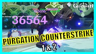 Day 1 Purgation Counterstrike 1 amp 2  Genshin Impact [upl. by Yonah]