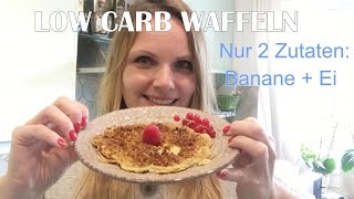 LOW CARB WAFFELN REZEPT  2 Zutaten  5 Minuten  janaliebt [upl. by Netloc176]