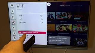 How to connect and setup your LG Smart TV to a home wireless network and the internet for apps [upl. by Armillas590]