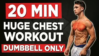 20 MINUTE CHEST amp SHOULDER WORKOUT DUMBBELLS ONLY [upl. by Donohue]