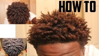 How I Twist My Hair  Very Short Curly Hair Tutorial Black Men [upl. by Quirita]