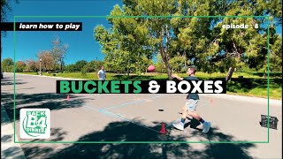 How to play Four Square with 2 Players  Buckets amp Boxes [upl. by Lexerd]