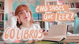 SI NO SABES QUÉ LEER GUARDA ESTE VÍDEO 📚 60 libros [upl. by Alair]