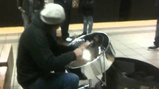 Guy playing the steel drum inside the New York City subway [upl. by Grewitz]