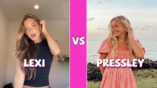 Lexi Rivera Vs Pressley Hosbach TikTok Dances Compilation [upl. by Howlond]