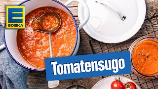 Tomatensugo  Italienische Tomatensoße mit Kräutern Karotten und Staudensellerie [upl. by Yaron]