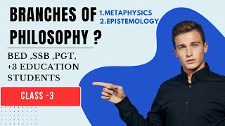 Branches of Philosophy  Metaphysics  Epistemology education bednotes [upl. by Orelie]