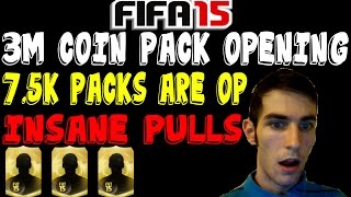 FIFA 15  3M Coin Pack Opening  75K Packs Are OP [upl. by Lodnar]