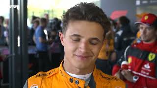 Lando Norris Post Race Interview British Grand Prix 2024 [upl. by Ednew801]