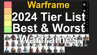 Warframe 2024 Tier List Best and worst Warframes [upl. by Riane]