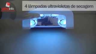 LÃ¢mpada ultravioleta para secagem de cola UV  36W [upl. by Nosille]