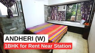 Only 5 mins walk from station❗️1 bhk flat for rent in Andheri mumbai [upl. by Hoenack]