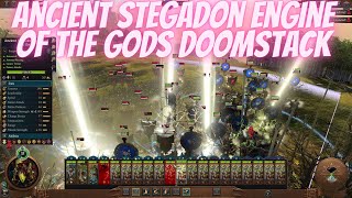 Ancient Stegadon Engine Of The Gods Doomstack Warhammer III [upl. by Bijan]