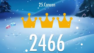 Piano Tiles 2  Cancan 2466 score LEGENDARY 2nd World Record [upl. by Isle]