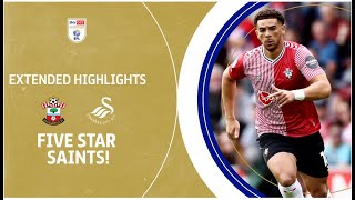 ⭐️ FIVE STAR SAINTS  Southampton v Swansea City extended highlights [upl. by Cappella901]