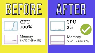 How To Fix High RAMMemoryCPUDISK Usage on Windows 1011QuickampEasy [upl. by Naitsirhc]