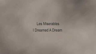 Susan boyleI Dreamed a Dream Lyrics [upl. by Gnurt]