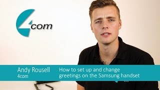 How to set up and change voicemail greetings on a Samsung business phone [upl. by Ylatfen690]