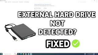 FIXED External Hard drive Not Detected Problem in windows 1011 quick fix  2024 [upl. by Etneciv884]