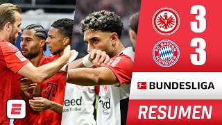 Bayern Munich sumó difícil empate por 33 ante el Eintracht Frankfurt en un partidazo  Bundesliga [upl. by Runkel]