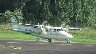 first flight 1970 of this PARTENAVIA P68 design  PHMAV  departure Ostend AIRPORT [upl. by Nalyt]