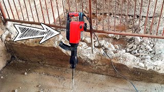 Verda 2000W impact demolition hammer SN1402 50J test [upl. by Drawe]