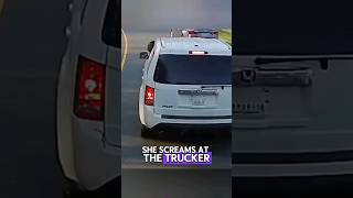 Road Raging Karen Brake Checks Semi Truck [upl. by Aseek]