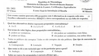 Resolução do Exame de Filosofia  12ª Classe20221ª Época Pág 14 [upl. by Egiap]