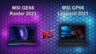 MSI GE66 Raider RTX 3070 vs MSI GP66 Leopard RTX 3060 [upl. by Mayeda]