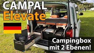 Die BESTE und EINZIGE Campingbox mit 2 Ebenen Für VW T5T6 und andere CAMPAL Elevate [upl. by Reltuc]