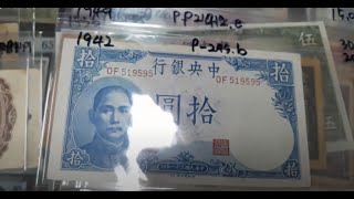 096 Korea Seoul Banknote Shop  China banknote Collection Part 1  2024 banknote currency coin [upl. by Bronwen]