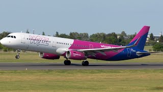 Wizz Air Airbus A321 Takeoff from London Luton 4K [upl. by Mcdade]