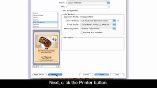 Canon iPF Printers  Printing from Adobe Illustrator  Mac [upl. by Cohby]