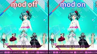 Hatsune Miku Project DIVA Mega Mix Mod quotSynchronizing Skin Colorquot [upl. by Portland]