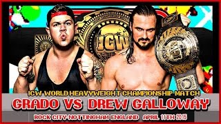 FULL MATCH  Drew McIntyre vs Grado  ICW World Title Match [upl. by Ezechiel]