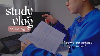 STUDY VLOG FACULDADE DE PSICOLOGIA  melhor método de estudo recordação ativa resumos e [upl. by Kelby457]