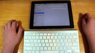 How to Connect Pair a Bluetooth Wireless Keyboard to your iPad [upl. by Eyaj]