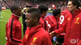 Suarez and Evra shake hands [upl. by Ayahsey]