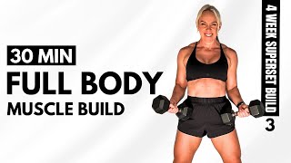 DAY 3  SUPERSET BUILD  Weight Training to Build Muscle over 40 women [upl. by Bilbe]