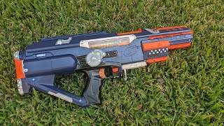 MOD BrassBreeched Nerf Stampede Firing Test [upl. by Newkirk]